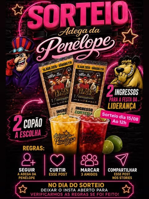 Seleção de bebidas da Adega da Penélope